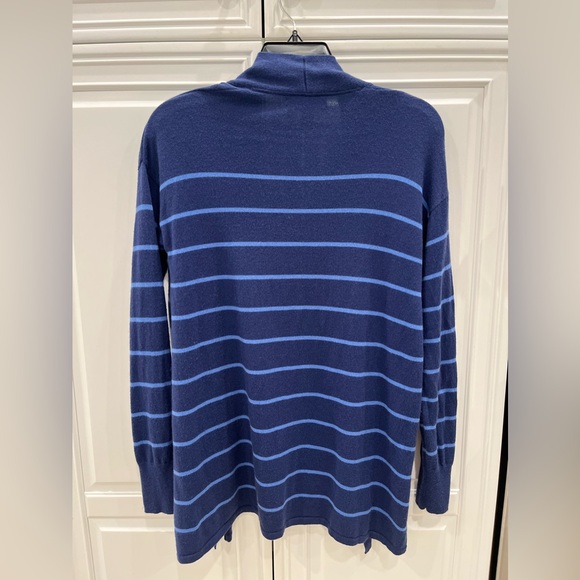 Banana republic open Cardigan. Size small. Blue with light blue stripes. - Picture 2 of 3
